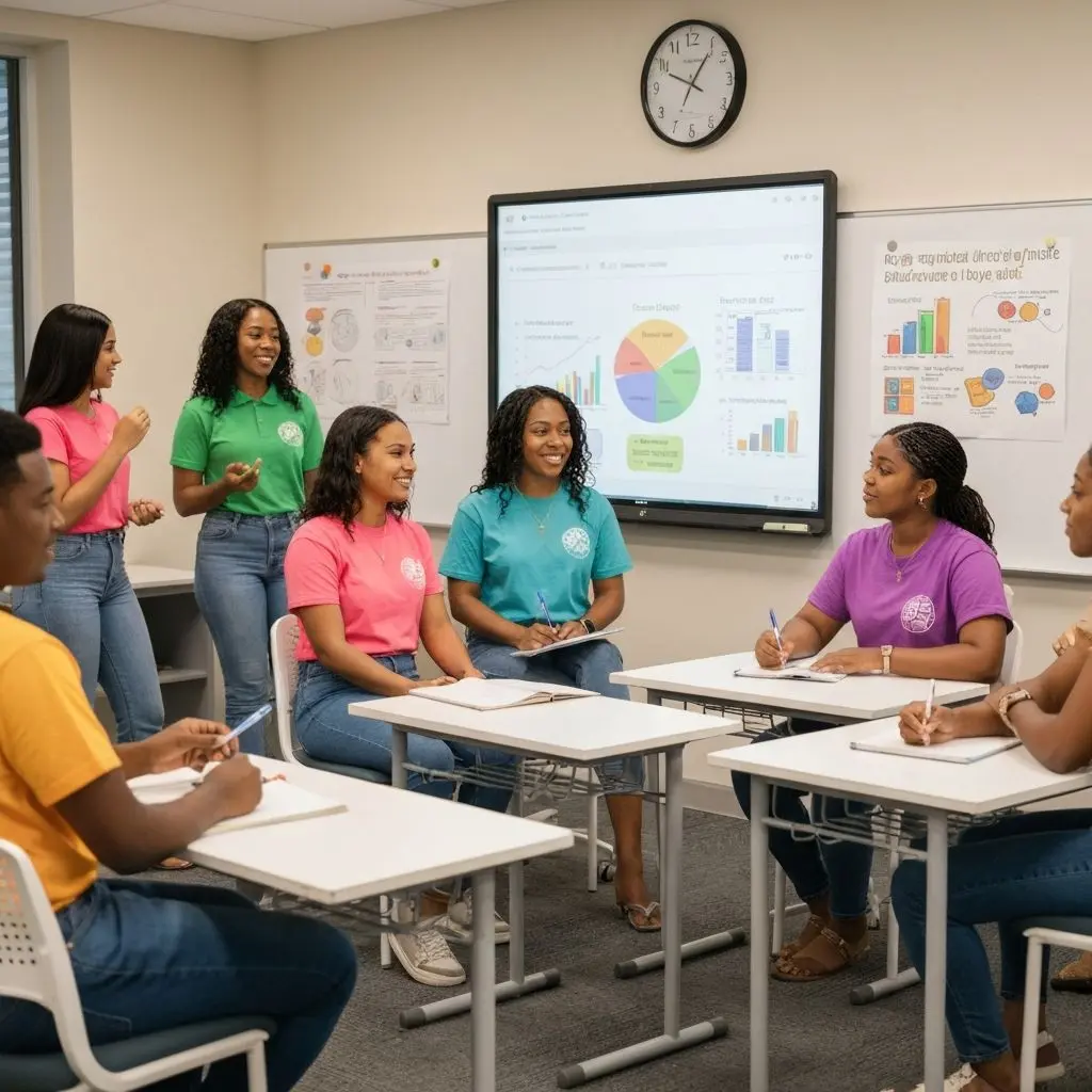 Uniqueversity students learning and growing